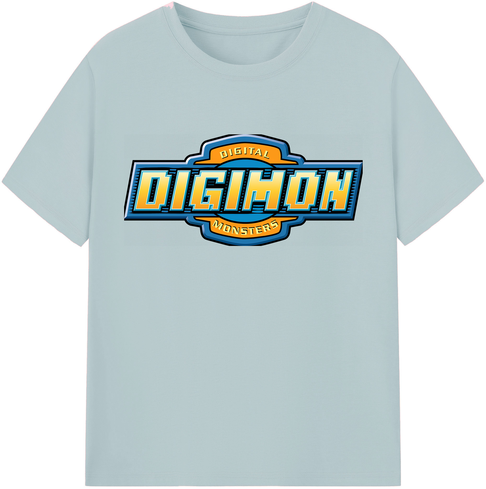 （画像用） Digimon デジタルモンスター/デジモン 綿100％半袖Tシャツ（フロントプリント）